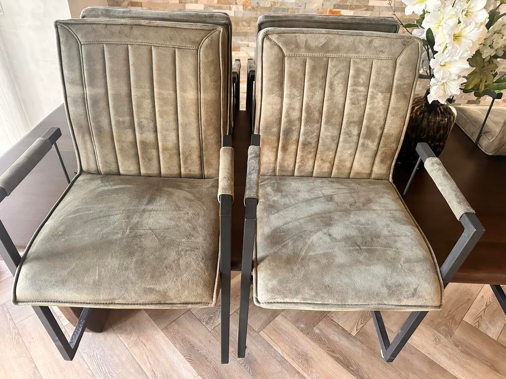 Eetkamerstoellen, Ophalen, Gebruikt, Overige kleuren, Leer