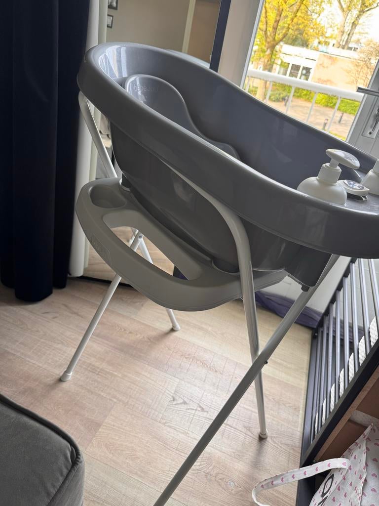 Bébé-jou baby badje met standaard en toebehoren, Ophalen, Gebruikt, Badje, Bébé-jou