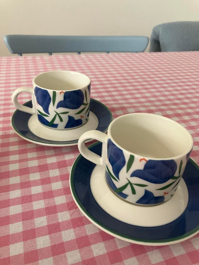 Arabia Finland Balladi kopjes en schotels (2 sets), Ophalen