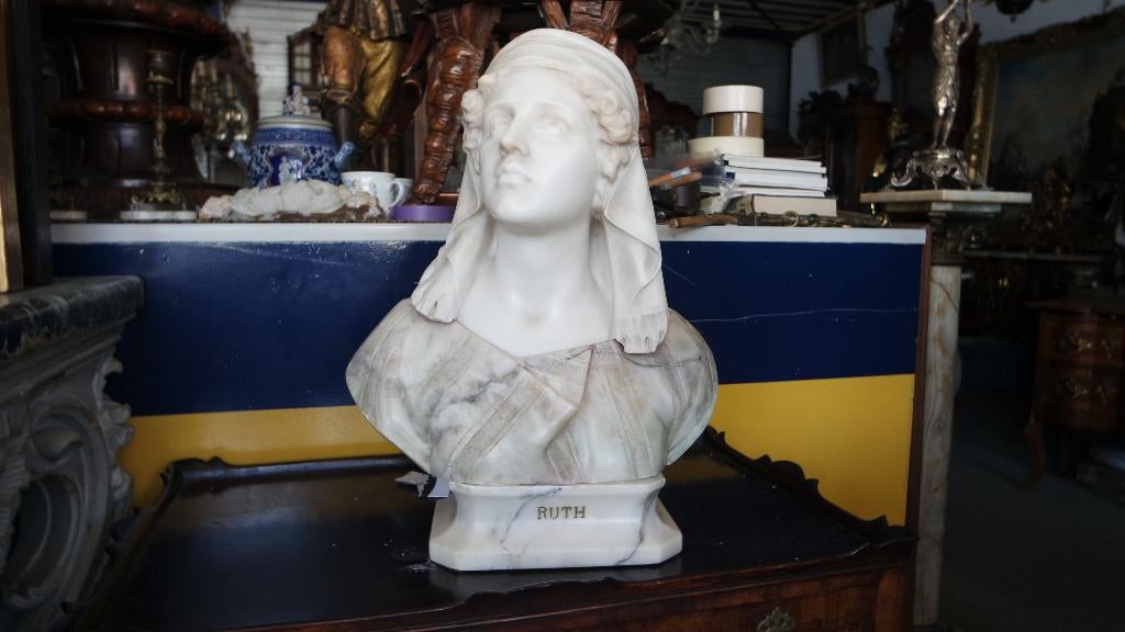 marmer buste, Ophalen of Verzenden