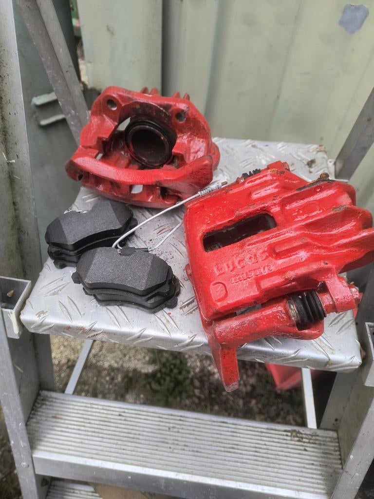 Peugeot remklauwen Lucas 54 met nieuwe remblokjes, Ophalen, Gebruikt, Peugeot