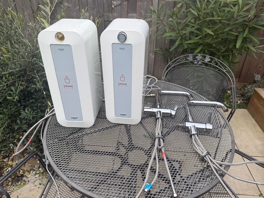 2x defecte GROHE Red boiler inclusief bijbehorende kranen, Doe-het-zelf en Verbouw, Geisers en Boilers, Minder dan 20 liter, Ophalen
