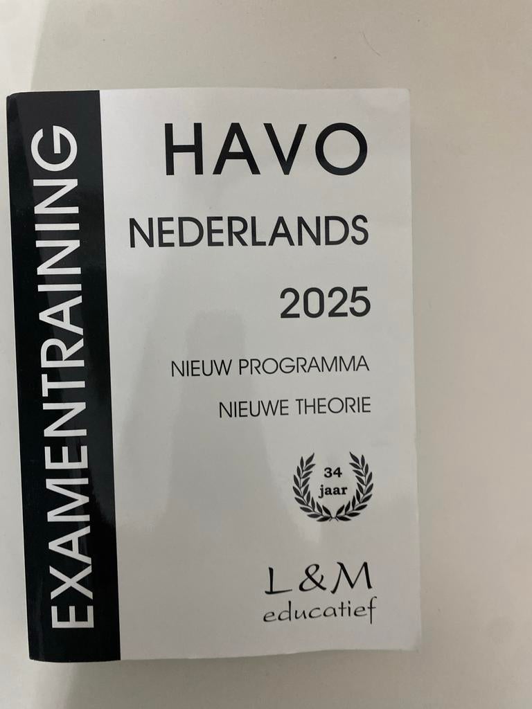 Examentraining HAVO Nederlands 2025 - Nieuw Programma, Ophalen of Verzenden, Zo goed als nieuw, HAVO, Nederlands