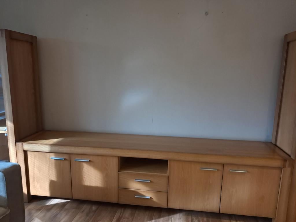 Dressoir en 2 vitrine kasten., Ophalen of Verzenden, Gebruikt, Overige materialen, Klassiek, Landelijk