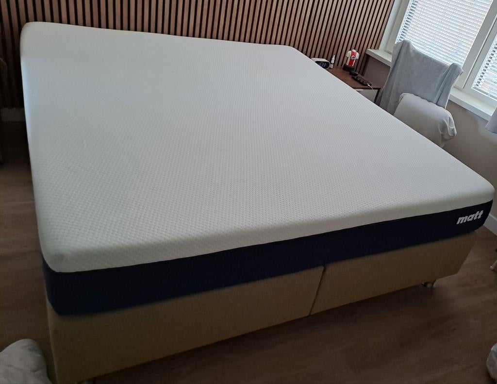 Boxspring, Huis en Inrichting, Ophalen, Gebruikt, Tweepersoons, 180 cm