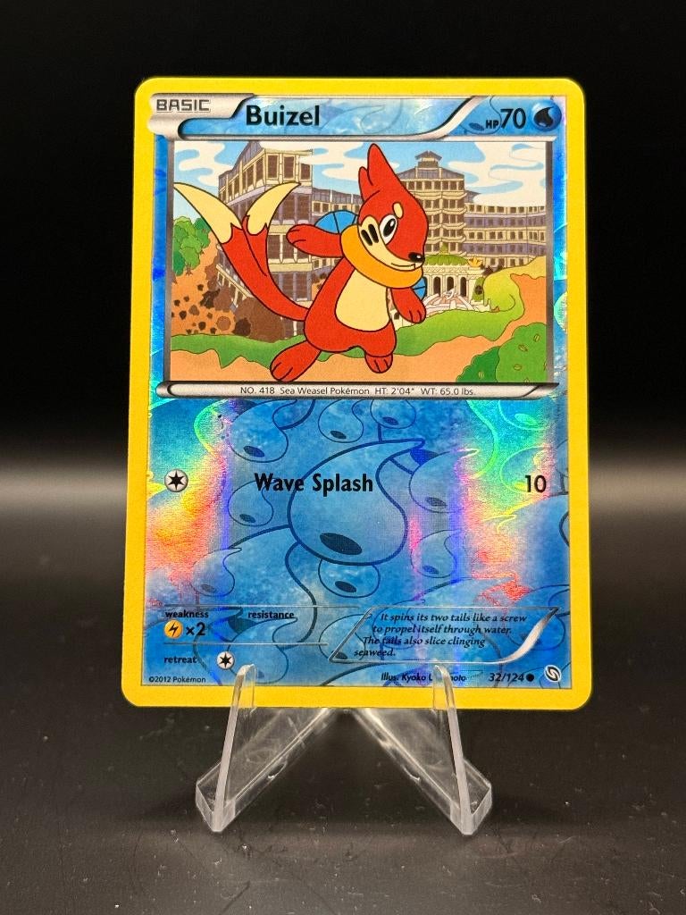 Buizel Reverse	32/124	Engels	NM | Pokemon, Ophalen of Verzenden, Nieuw, Losse kaart, Foil