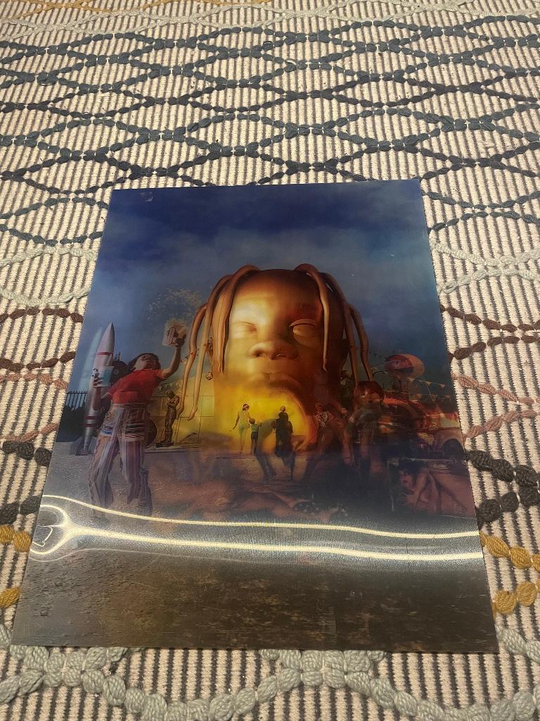 Travis Scott Astroworld lenticulair poster, Rechthoekig Staand, Ophalen of Verzenden, Zo goed als nieuw, A1 t/m A3