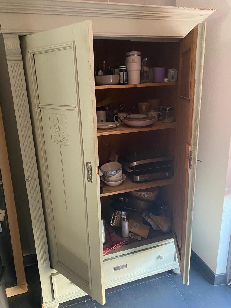 Mooie brocante kast, Antiek en Kunst, Antiek | Meubels | Kasten, Ophalen