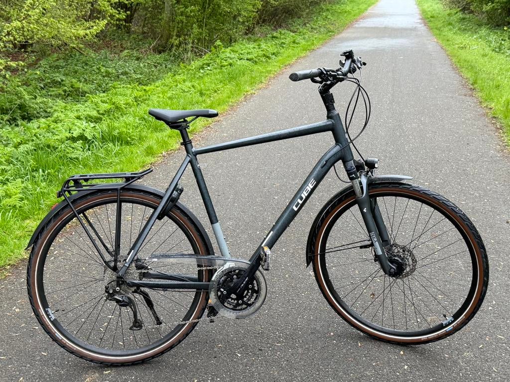 Cube Touring hoge frame heren fiets, Fietsen en Brommers, Fietsen | Heren | Herenfietsen, 61 tot 65 cm, Ophalen, Versnellingen