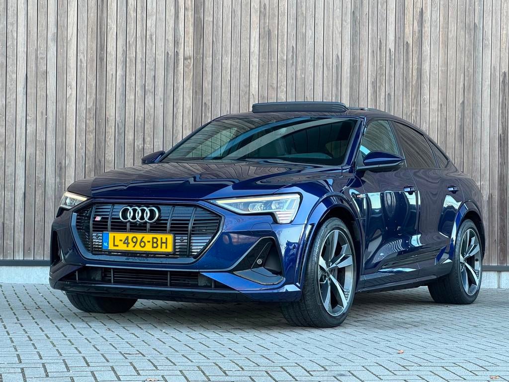 Audi E-tron Sportback S quattro 95 kWh |Pano|B&O|RS-Zetels|, Automaat, Gebruikt, Zwart, 95 kWh
