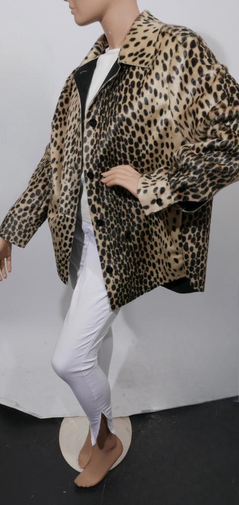 ZARA faux fur oversized leopard blouse jas maat M/L ZGAN, Ophalen of Verzenden, Zo goed als nieuw, Maat 38/40 (M), Bruin