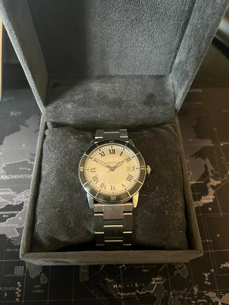 Cartier - Ronde Croisiere de Cartier - man, Ophalen of Verzenden, Zo goed als nieuw, Overige merken