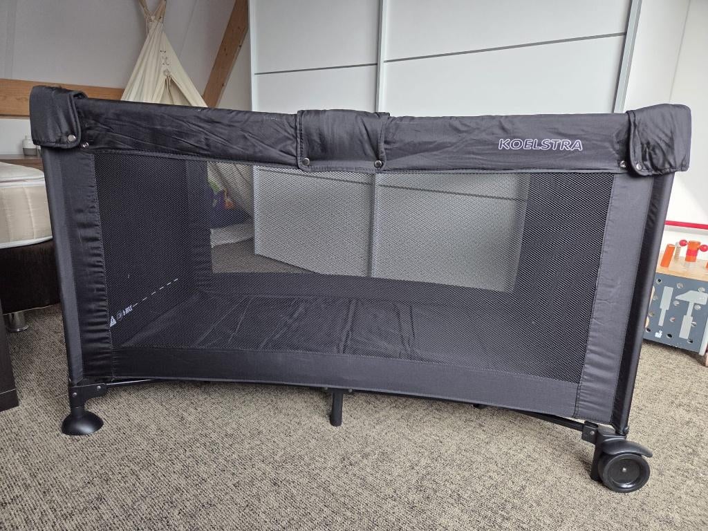 Koelstra Travelsleeper campingbedje incl. opvouwbaar matras, Ophalen, Zo goed als nieuw, Reisbedje