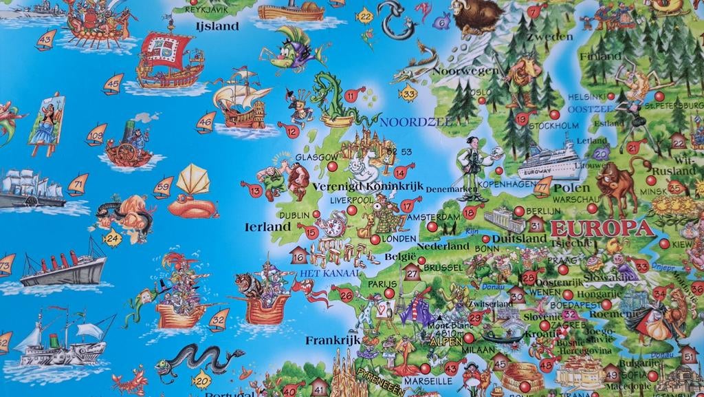 Wereldkaart, Ophalen of Verzenden