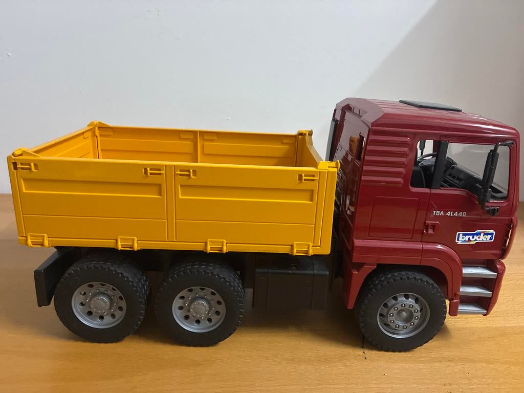 Bruder MAN Vrachtwagen met Midi Loader, Ophalen of Verzenden, Gebruikt