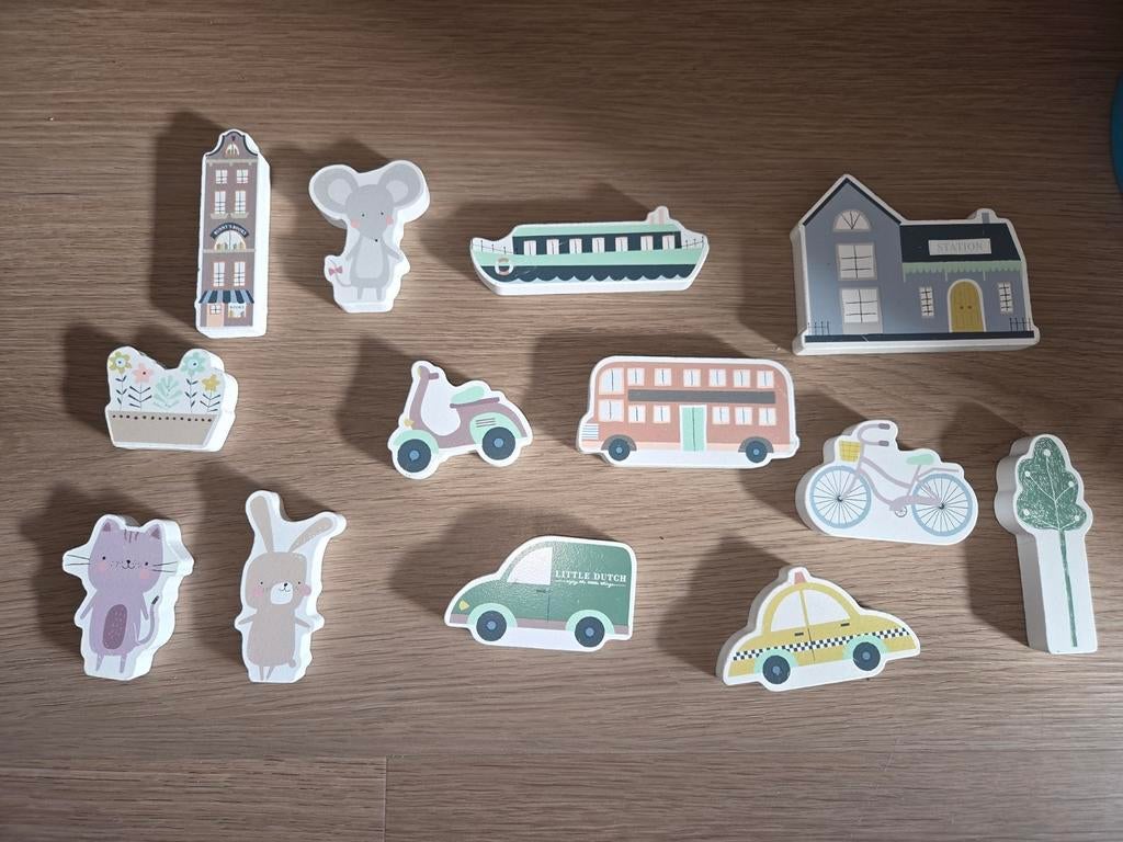 Little Dutch Houten Speelgoed Stad Set, Kinderen en Baby's, Speelgoed | Houten speelgoed, Ophalen of Verzenden, Zo goed als nieuw