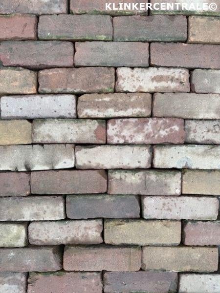 25m2 gemêleerd gebakken klinkers dikformaat straatstenen 7-d, Tuin en Terras, Bij dit gebruikte product niet te achterhalen, Gebruikt