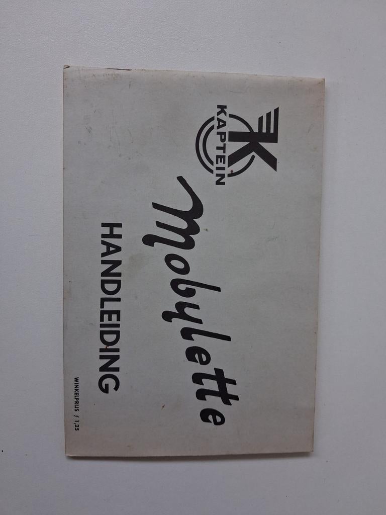 Origineel instructieboekje Kaptein Mobylette, Ophalen of Verzenden