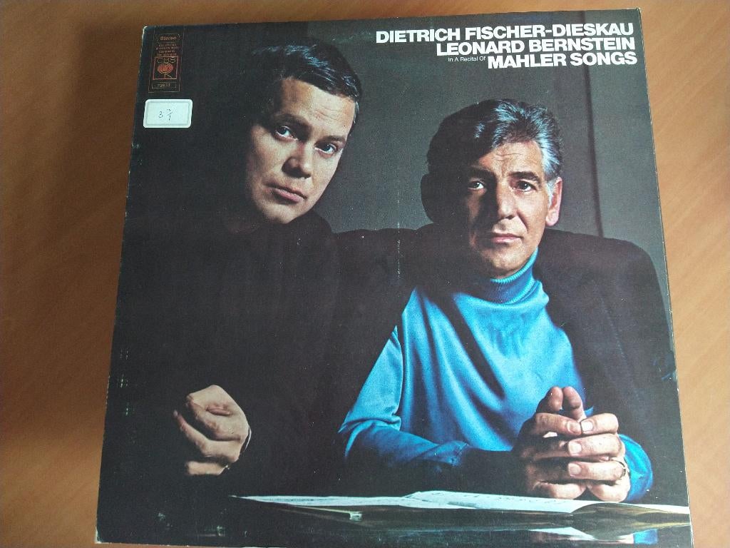 LP Dietrich Fischer-Dieskau, Leonard Bernstein - Mahler, Ophalen of Verzenden, Zo goed als nieuw, Romantiek, 12 inch