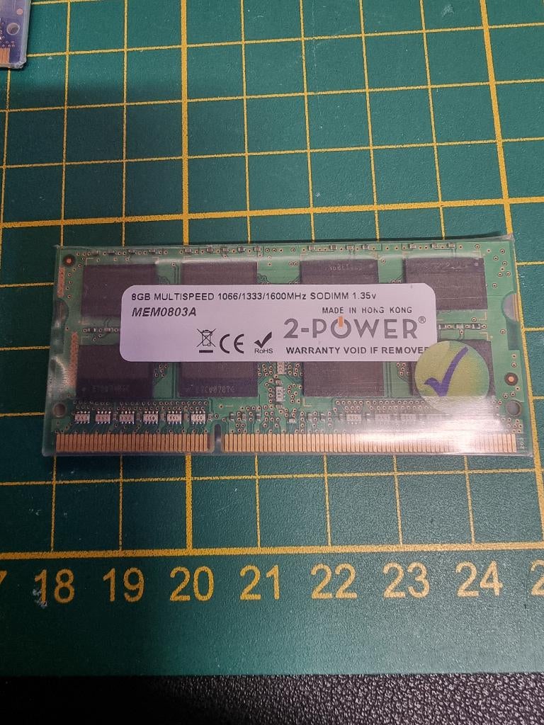 8GB DDR3L 1066/1333/1600Mhz PC3L 2Rx8 2-Power, Computers en Software, RAM geheugen, 8 GB, DDR3, Ophalen of Verzenden, Zo goed als nieuw