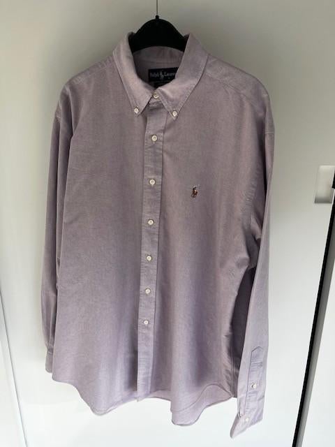 Polo Ralph Lauren overhemd maat XL lila, Kleding | Heren, Verzenden, Paars, Ralph Lauren, Zo goed als nieuw