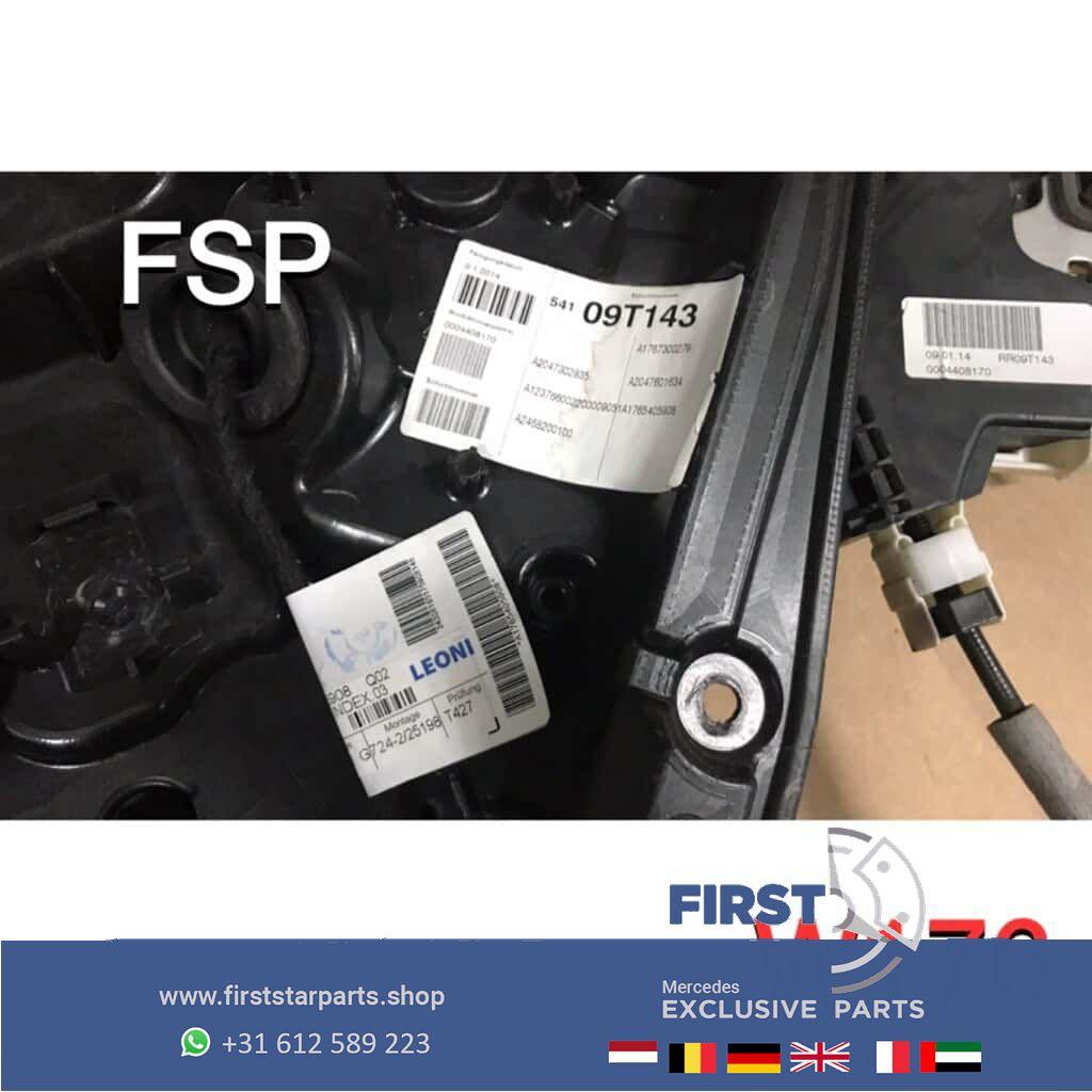 W176 deur kaart compleet mechanisme Mercedes A Klasse 2012-2, Gebruikt, -, Deur, Links