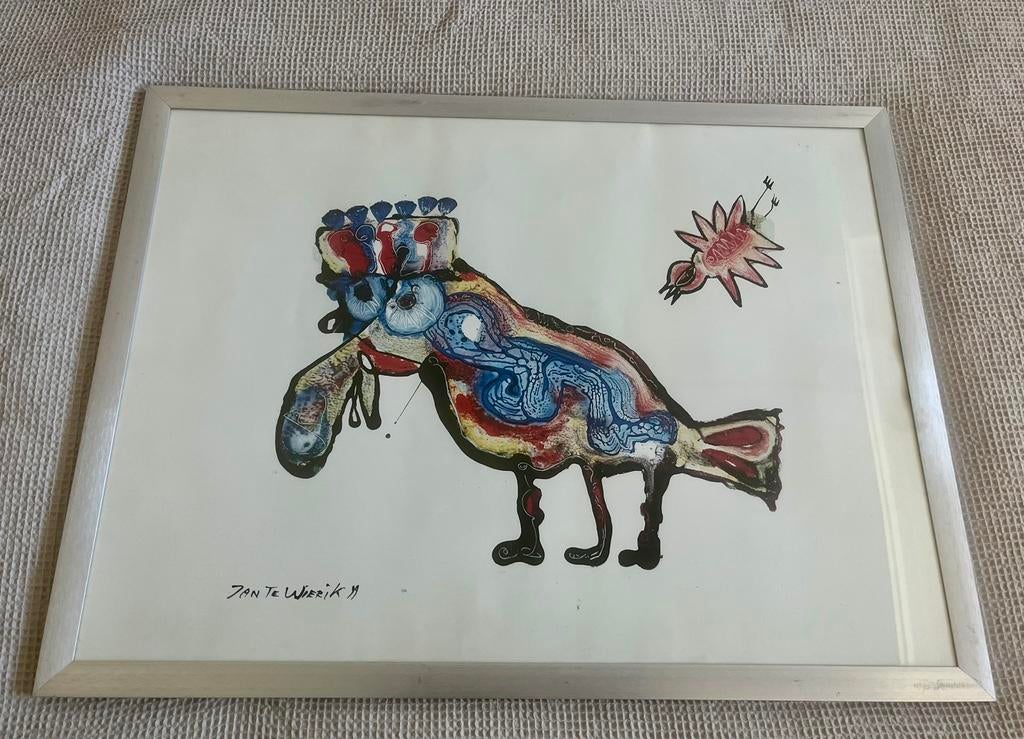 Poster vogel Jan te Wierik, Ophalen