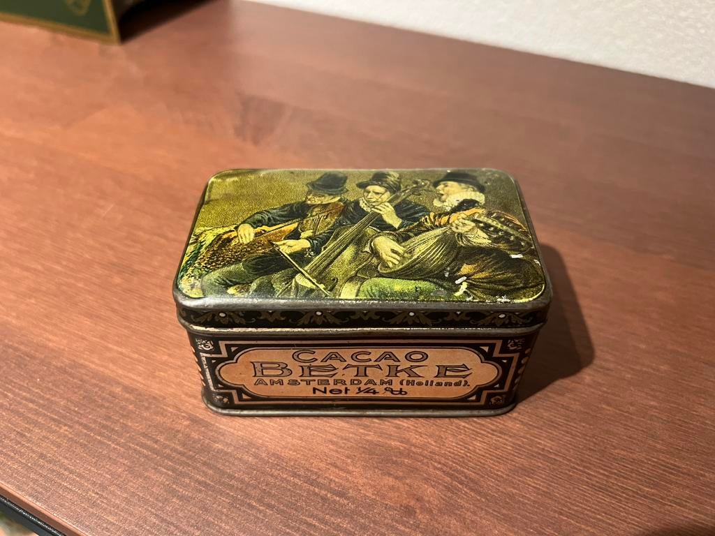 Betke cacaoblik Amsterdam, Ophalen of Verzenden, Overige