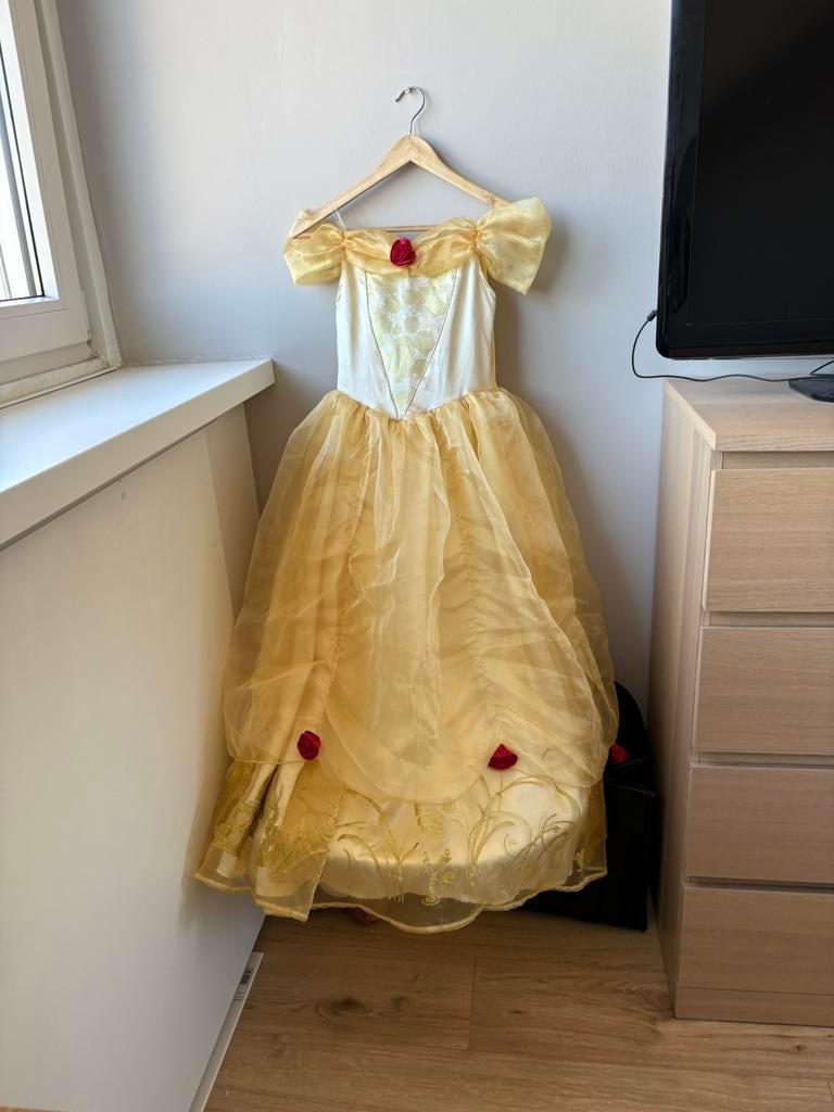 Originele Disneyland jurk Belle maat 152, Kinderen en Baby's, Carnavalskleding en Verkleedspullen, Ophalen of Verzenden, Zo goed als nieuw