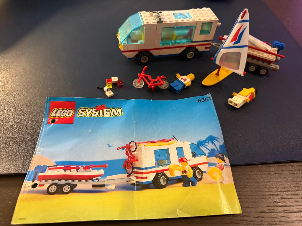 Lego 6351 Surf n Sail Camper, Ophalen of Verzenden, Gebruikt, Complete set, Lego