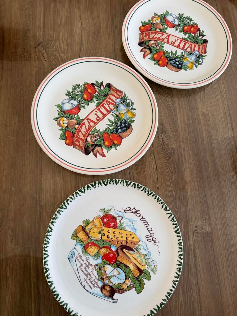 Grote pizza borden, Ophalen, Gebruikt, Keramiek, Bord(en)