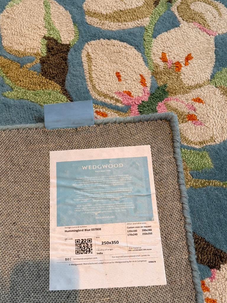 Brink en Campman tapijt Wedgewood Hummingbird 250 x 350, Ophalen, Nieuw, Rechthoekig, 200 cm of meer
