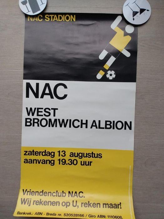 Diverse wedstrijdposters seizoen 1980-1981 NAC, Ophalen of Verzenden, Zo goed als nieuw, NAC Breda, Poster, Plaatje of Sticker