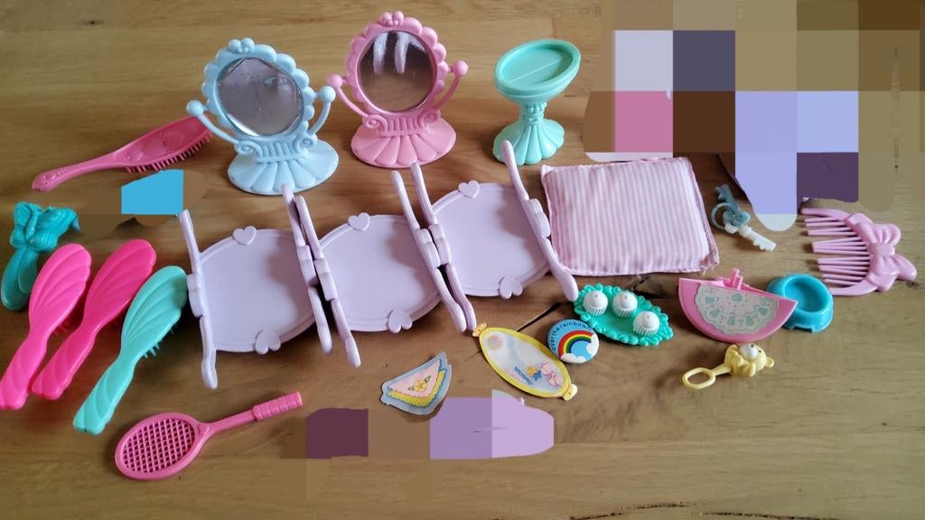 Vintage My Little Pony Hasbro G1 button cupcakes rammelaar., Ophalen of Verzenden