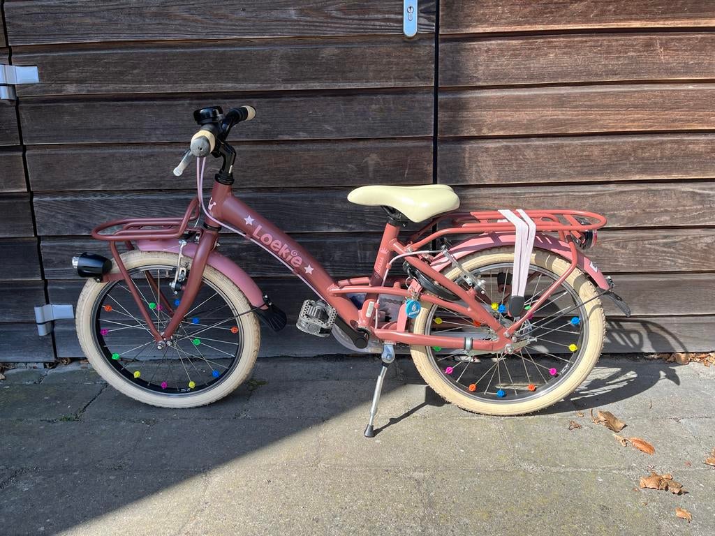 Loekie prinses meisjesfiets 18 inch, Fietsen en Brommers, Ophalen, Zo goed als nieuw, 16 tot 20 inch