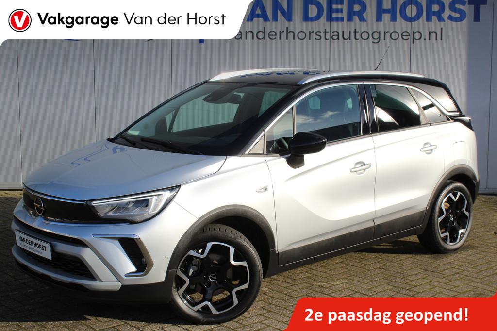 Opel Crossland 1.2-110pk Turbo 'Elegance'. Mooie en luxe hoo, 12 maanden, Zwart, 1199 cc, Origineel Nederlands