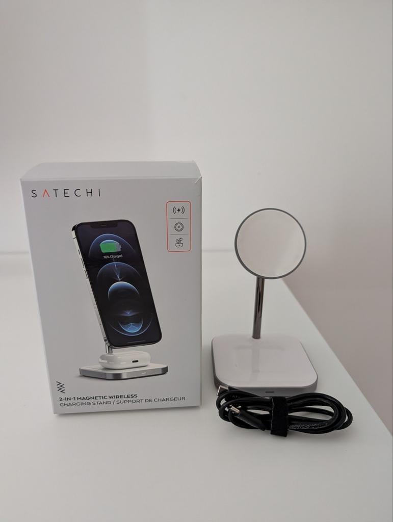 Satechi 2-in-1 draadloze lader, Ophalen of Verzenden, Zo goed als nieuw