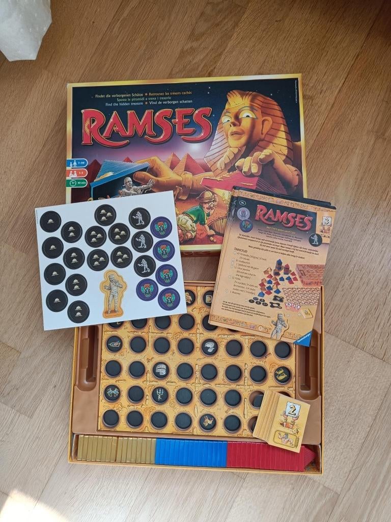 Ramses bordspel als nieuw, Hobby en Vrije tijd, Gezelschapsspellen | Bordspellen, Ophalen of Verzenden, Zo goed als nieuw