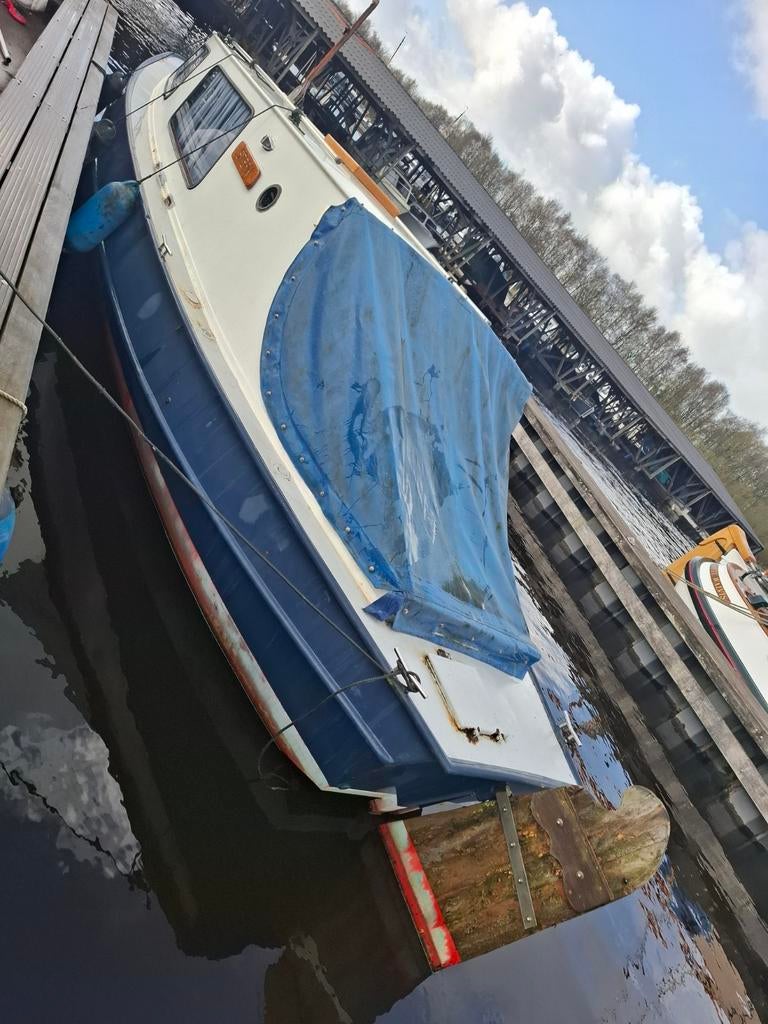 Leuk bootje met 4 cilinder diesel 1500 BMC, Gebruikt, Staal, Diesel, Ophalen of Verzenden