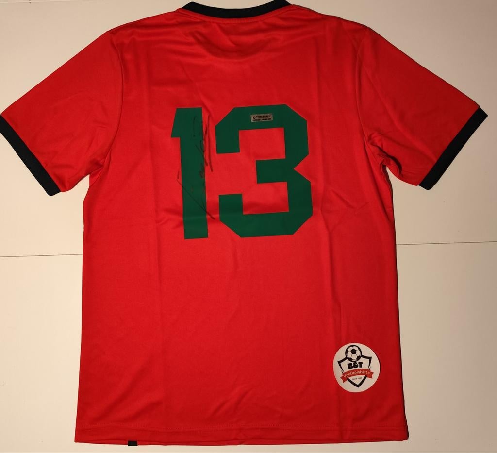 Gesigneerd Eusebio Portugal shirt met COA, Buitenlandse clubs, Shirt, Verzenden, .