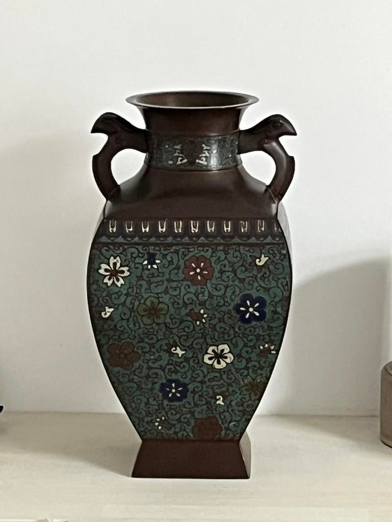 Chinese Antique Bronze &Cloissone Enamel, Ophalen of Verzenden