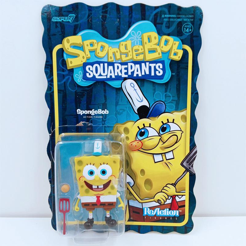SpongeBob SquarePants Super7 ReAction 2020 Action Figure, Ophalen of Verzenden, Zo goed als nieuw