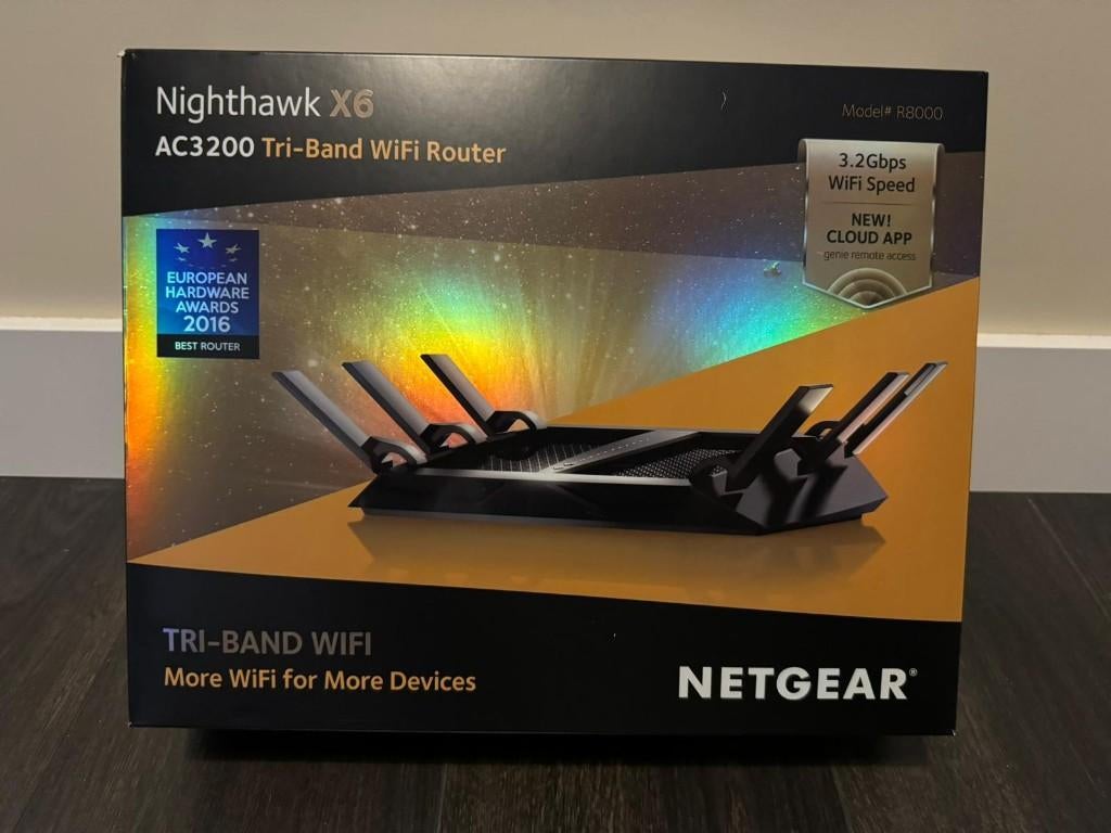 Netgear Nighthawk X6 – AC3200 Tri‑Band Router (R8000), Computers en Software, Routers en Modems, Ophalen