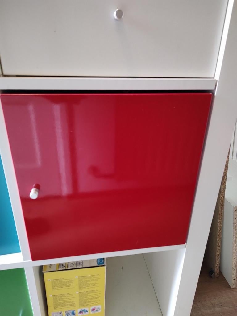 Deur Kallax hoogglans rood ikea vakkenkast Expedit Kallax, Ophalen, 25 tot 50 cm, 50 tot 100 cm, Minder dan 100 cm