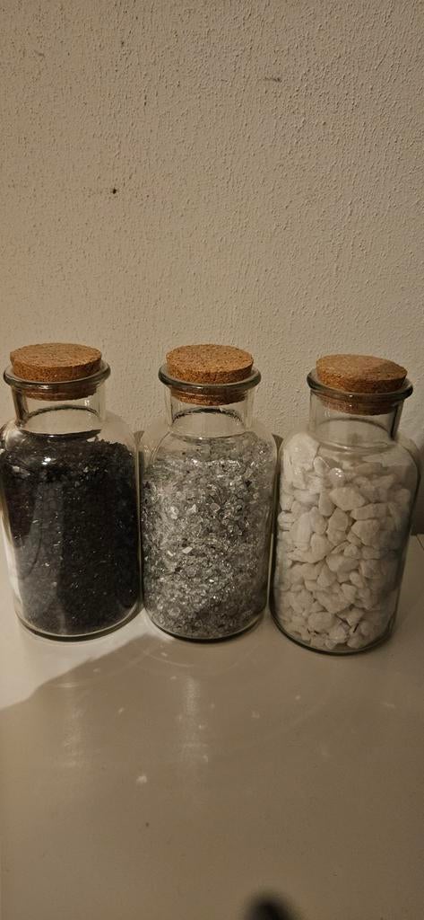 3 sierflessen met inhoud samen voor maar € 6,00, Ophalen of Verzenden, Zo goed als nieuw