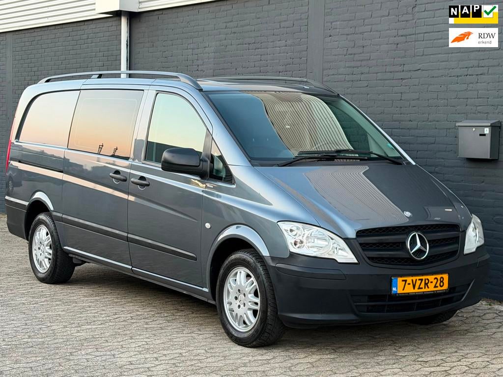 Mercedes-Benz Vito 110 CDI 320 Lang DC Luxe MARGE LEER AIRCO, 13 km/l, Euro 5, Achterwielaandrijving, Gebruikt
