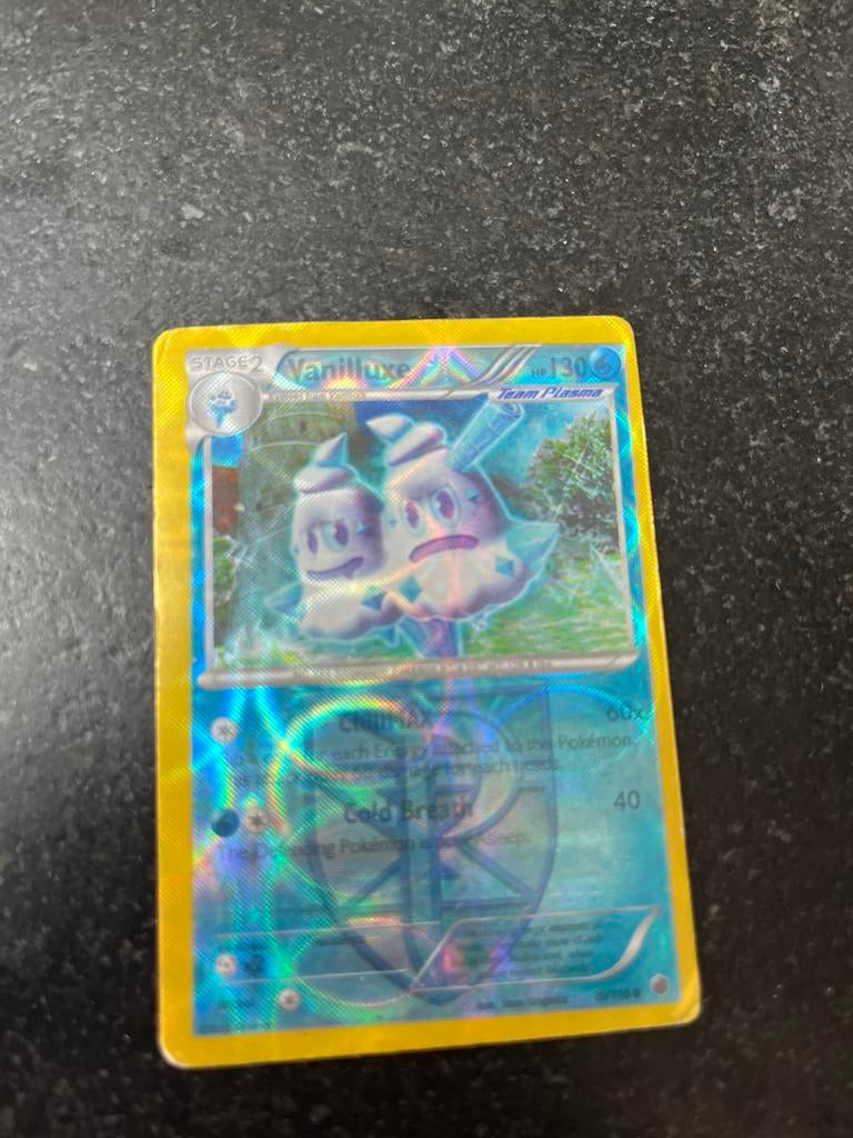 Pokémon kaart Vanilluxe - Team Plasma Foil, Ophalen of Verzenden, Gebruikt, Losse kaart, Foil