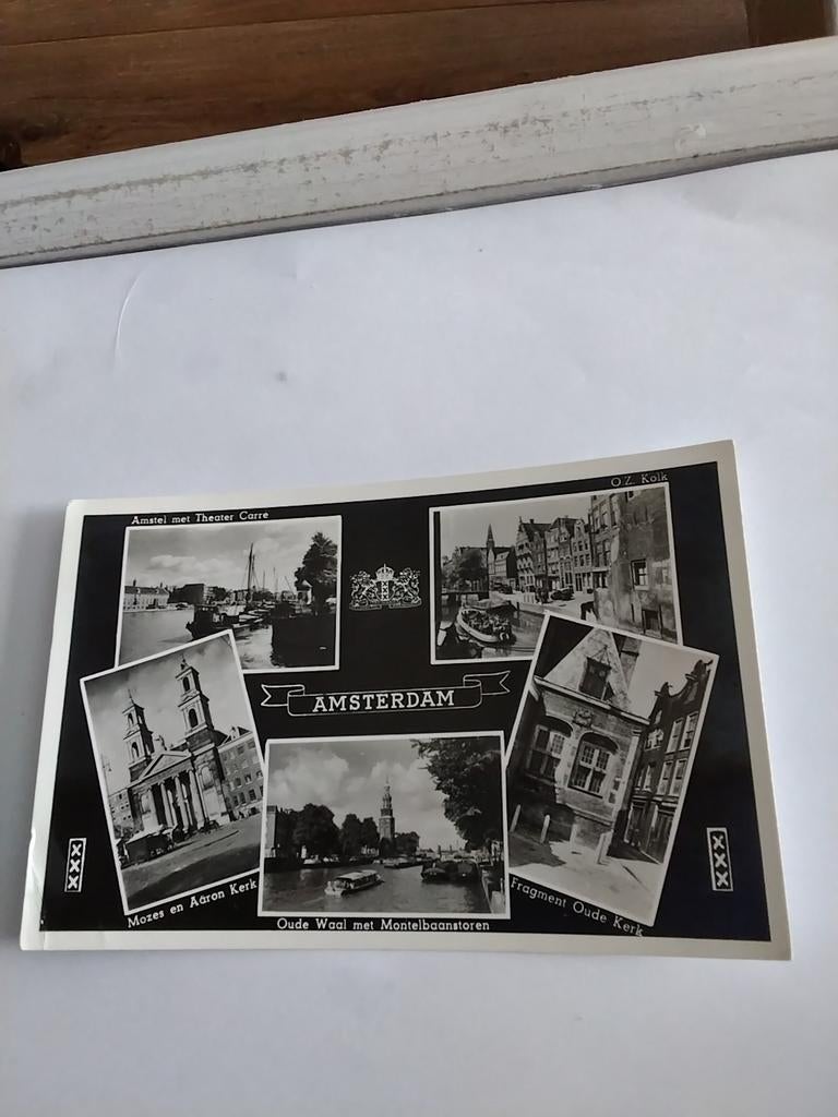 AMSTERDAM. 5 afbeeldingen. 1951, Ophalen of Verzenden, 1940 tot 1960, Noord-Holland