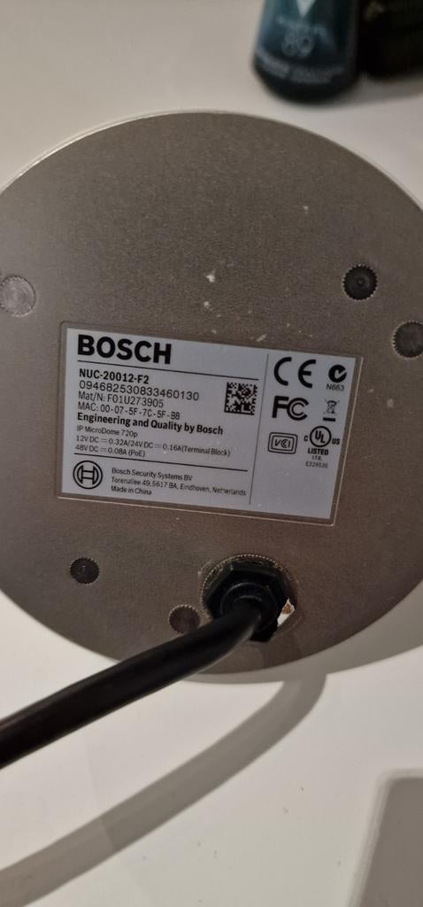 2x Bosch NUC-20012-F2 Camera's - Werkend (12V/PoE), Audio, Tv en Foto, Videobewaking, Ophalen of Verzenden, Gebruikt, Binnencamera