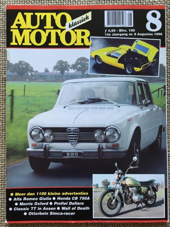 AMK: Morris Minor en Oxford, Alfa Romeo Giulia Super, Lotus, Ophalen of Verzenden, Zo goed als nieuw, Algemeen